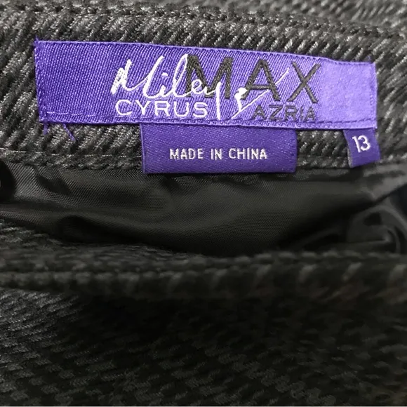 Y2K grunge goth Miley Cyrus &amp; Max Azria mini skirt