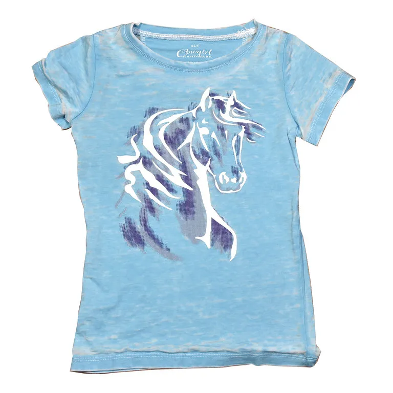 Youth Cowboy Hardware Watercolor Horse Tee
